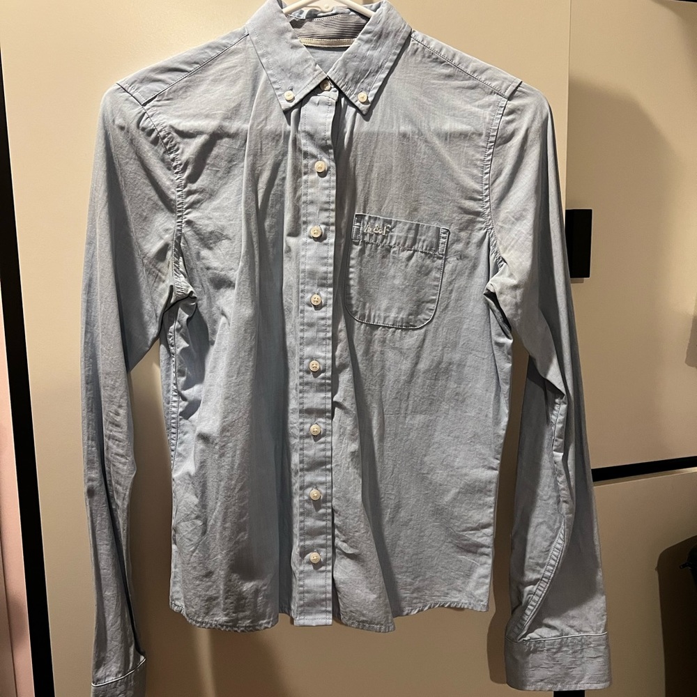 Abercrombie blue button up